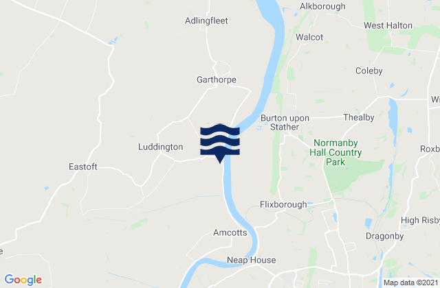 Keadby, United Kingdomの潮見表地図