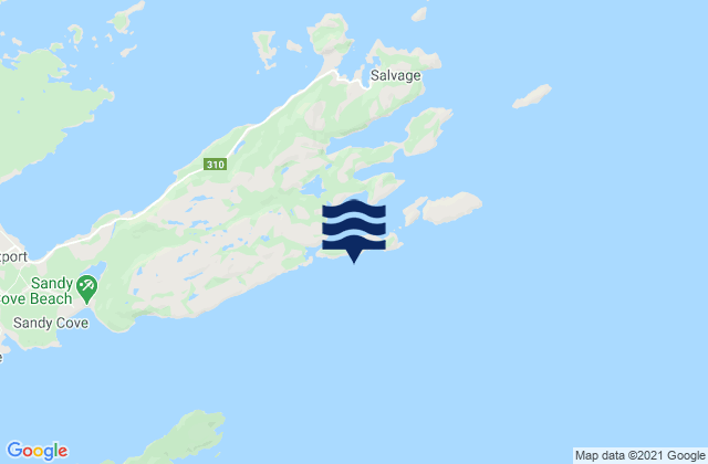 Keats Island, Canadaの潮見表地図