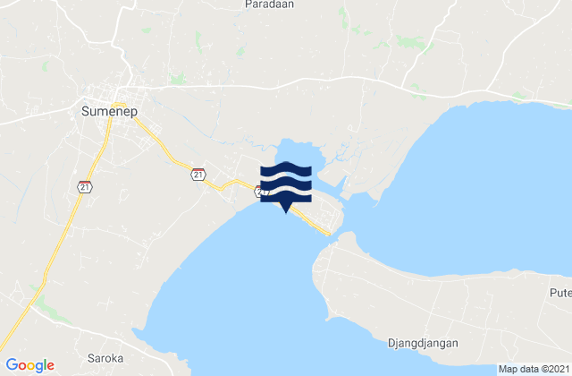 Kebunkelapa, Indonesiaの潮見表地図