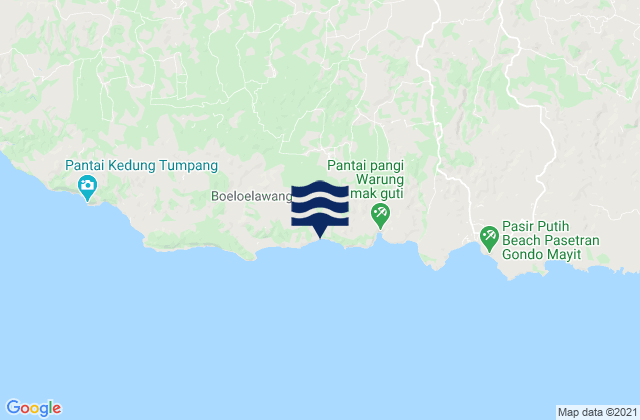 Kedungbanteng, Indonesiaの潮見表地図