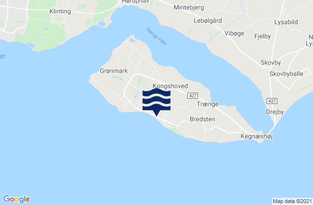 Kegnæs, Denmarkの潮見表地図
