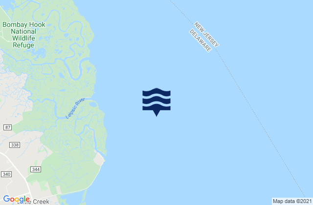 Kelly Island 1.5 miles east of, United Statesの潮見表地図