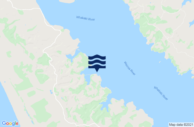Kellys Bay, New Zealandの潮見表地図
