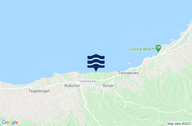 Kelodan, Indonesiaの潮見表地図