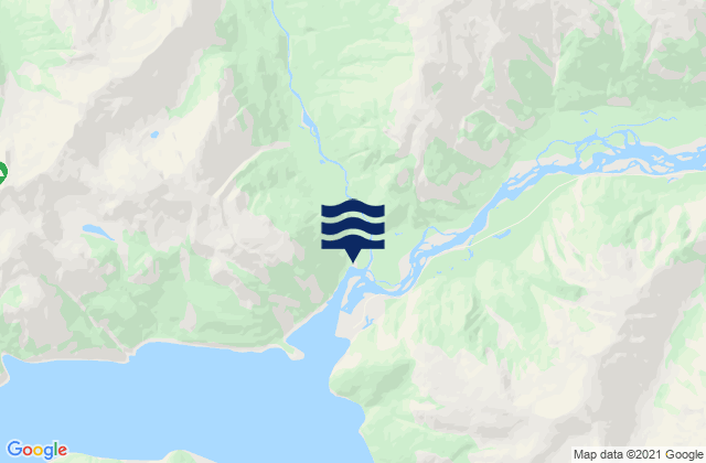 Kemano Bay, Canadaの潮見表地図