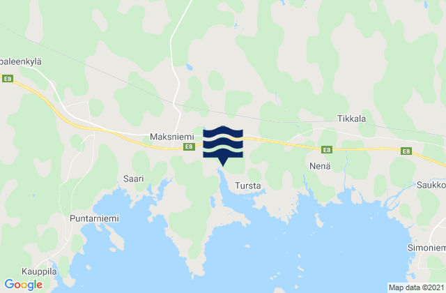 Keminmaa, Finlandの潮見表地図