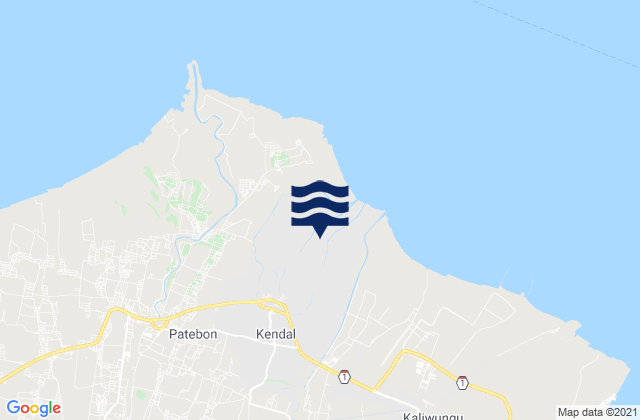 Kendal, Indonesiaの潮見表地図