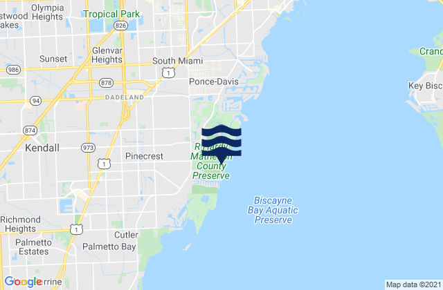 Kendall, United Statesの潮見表地図