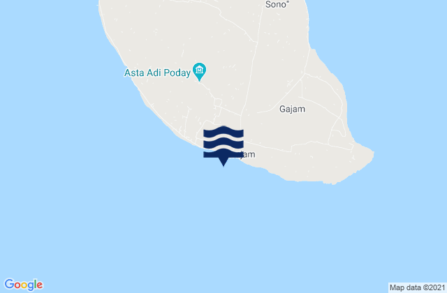 Kengkang, Indonesiaの潮見表地図