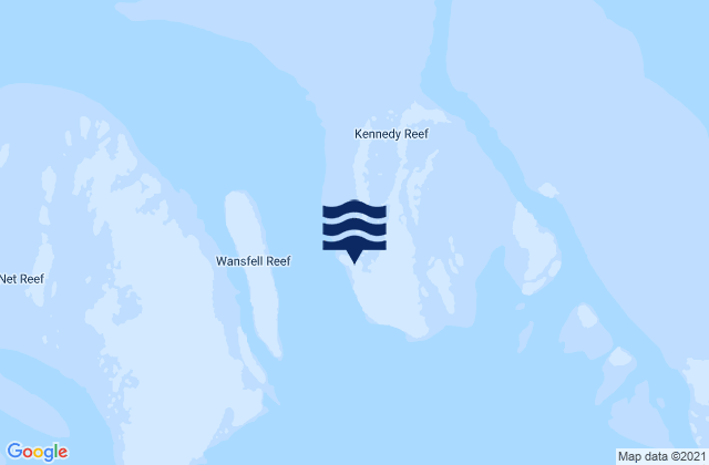 Kennedy Reef, Australiaの潮見表地図