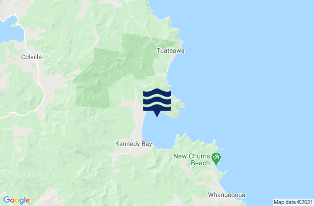 Kennedys Bay, New Zealandの潮見表地図