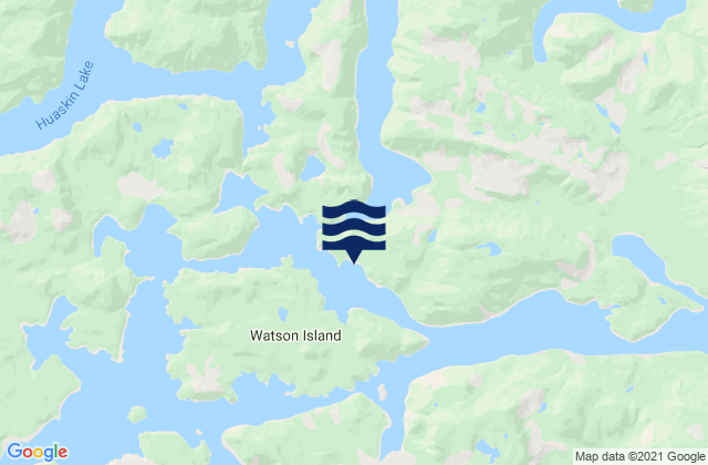 Kenneth Passage, Canadaの潮見表地図
