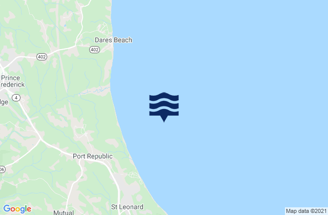 Kenwood Beach 1.5 miles northeast of, United Statesの潮見表地図