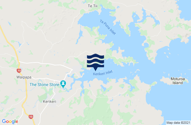 Kerikeri Inlet, New Zealandの潮見表地図