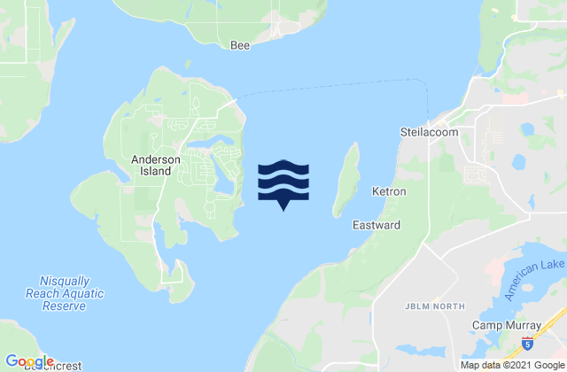 Ketron Island West of, United Statesの潮見表地図