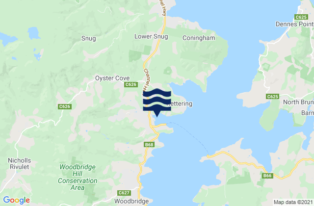 Kettering, Australiaの潮見表地図