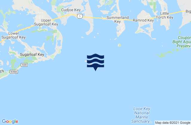 Key Lois Southeast End, United Statesの潮見表地図