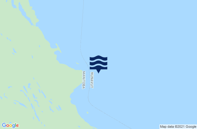 Keyask Island, Canadaの潮見表地図