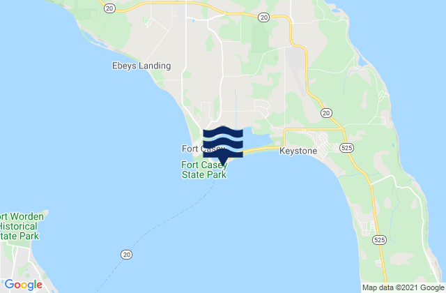 Keystone Harbor (Admiralty Head), United Statesの潮見表地図