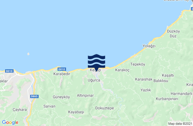 Keşap, Turkeyの潮見表地図