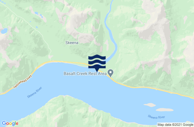 Khyex Point, Canadaの潮見表地図