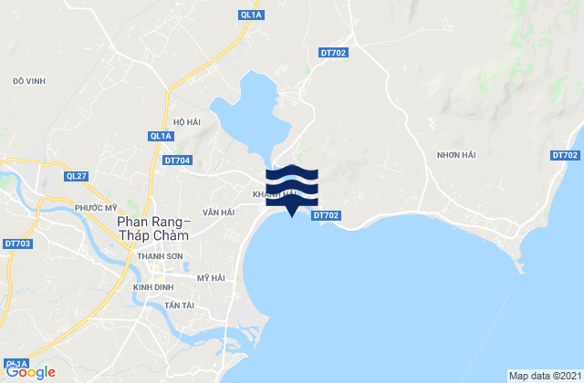 Khánh Hải, Vietnamの潮見表地図