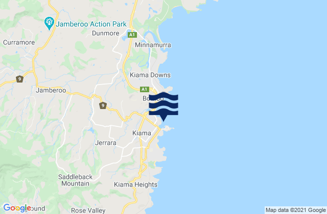 Kiama Pool, Australiaの潮見表地図