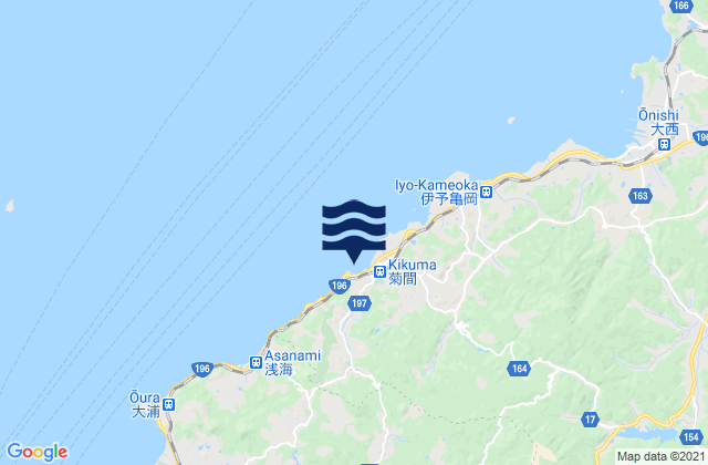Kikuma, Japanの潮見表地図
