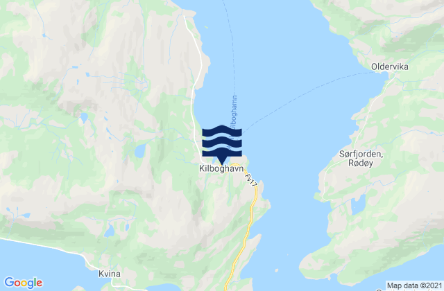 Kilboghamn, Norwayの潮見表地図