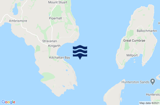 Kilchattan Bay, United Kingdomの潮見表地図