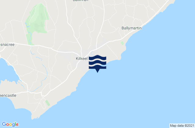 Kilkeel Bay, United Kingdomの潮見表地図