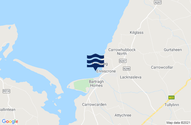 Killala Bay (Inishcrone), Irelandの潮見表地図