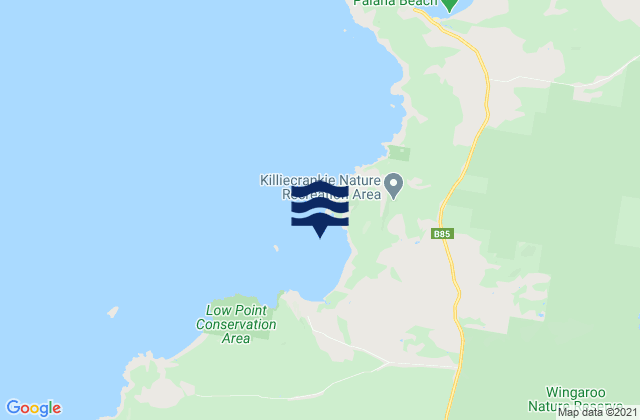 Killiecrankie Bay, Australiaの潮見表地図