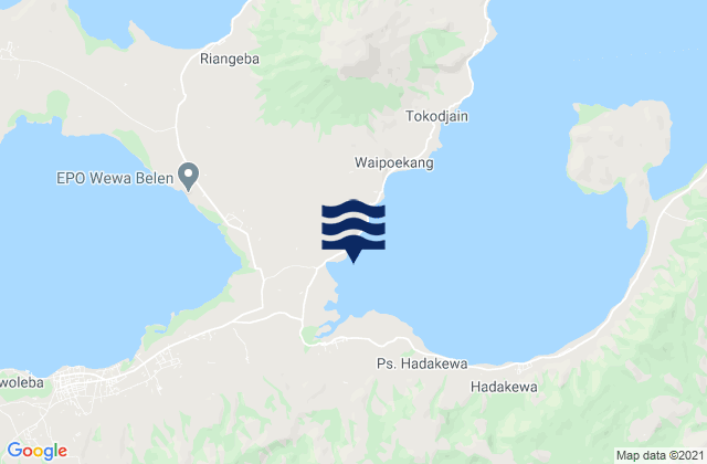 Kimakamak, Indonesiaの潮見表地図