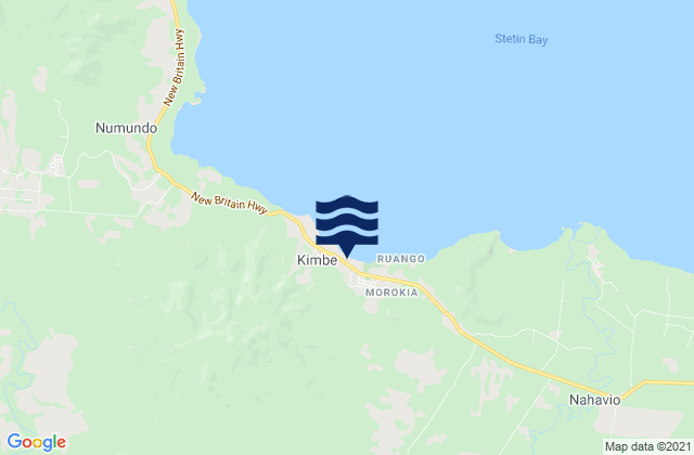 Kimbe, Papua New Guineaの潮見表地図