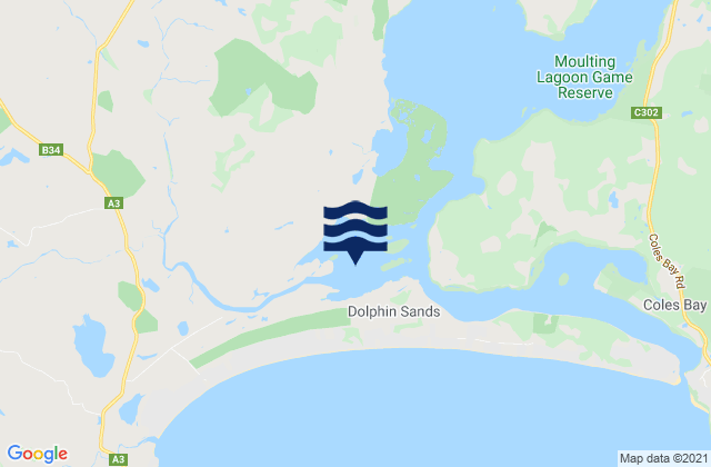 King Bay, Australiaの潮見表地図