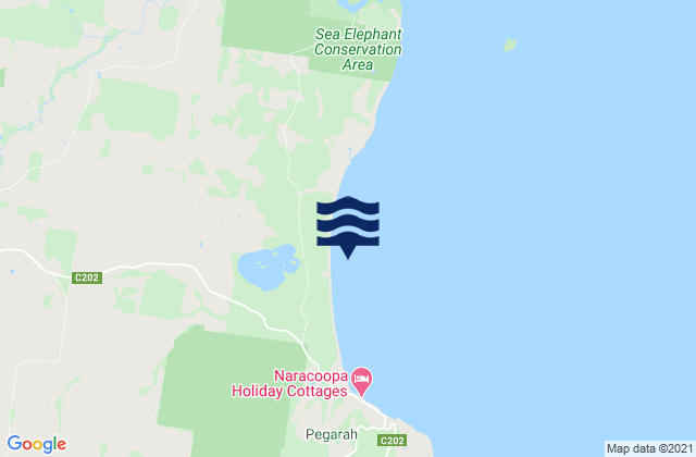 King Island, Australiaの潮見表地図