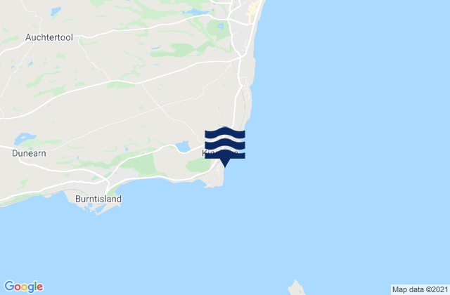 Kinghorn Beach, United Kingdomの潮見表地図
