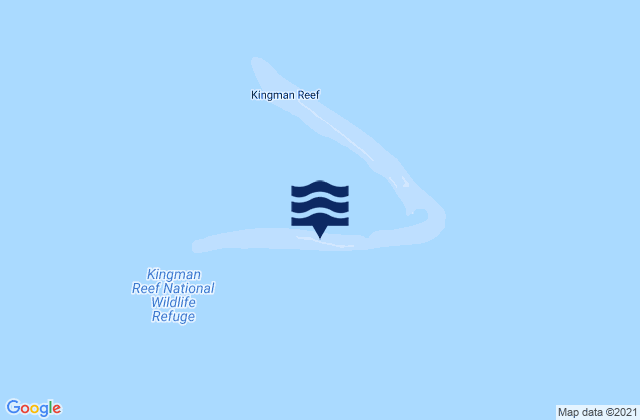 Kingman Reef, United States Minor Outlying Islandsの潮見表地図
