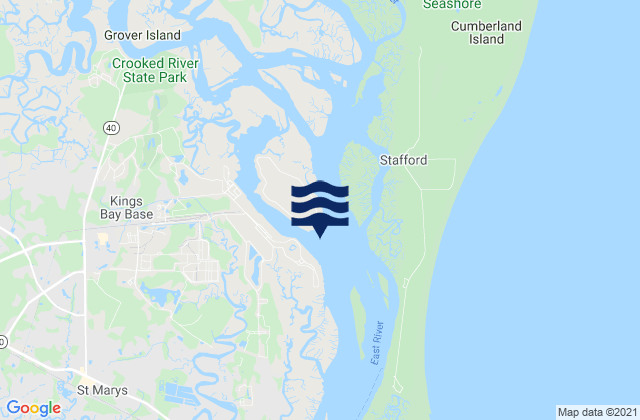Kings Bay (Navy Base), United Statesの潮見表地図