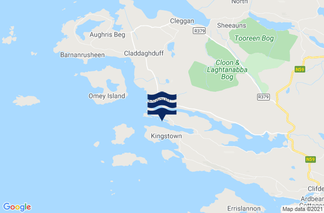 Kingstown Bay, Irelandの潮見表地図