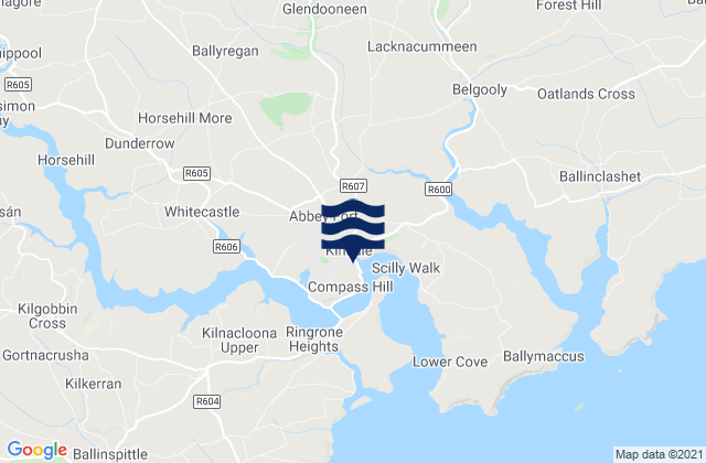 Kinsale, Irelandの潮見表地図