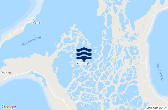 Kiritiamati (Christmas) Island, Line Islands (2), Kiribatiの潮見表地図