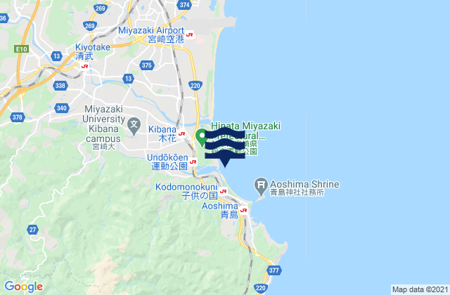 Kisakihama, Japanの潮見表地図
