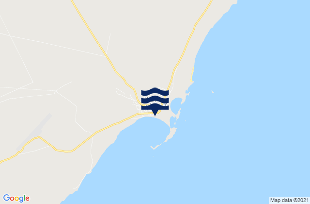 Kismayo, Somaliaの潮見表地図
