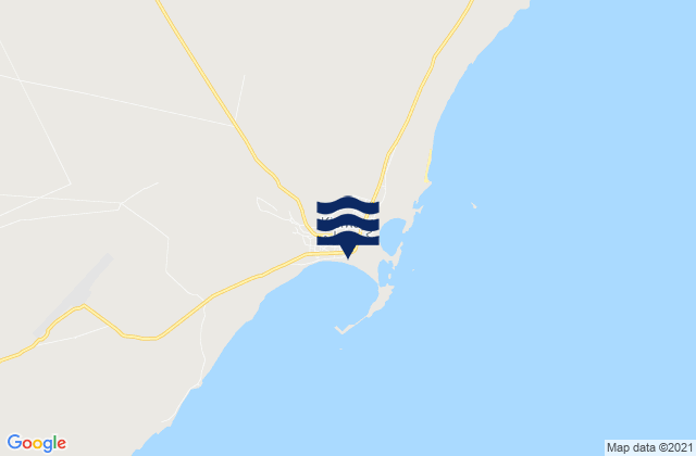 Kismayu, Somaliaの潮見表地図