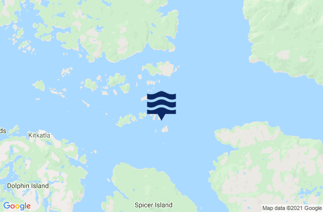 Kitkatla Islands, Canadaの潮見表地図