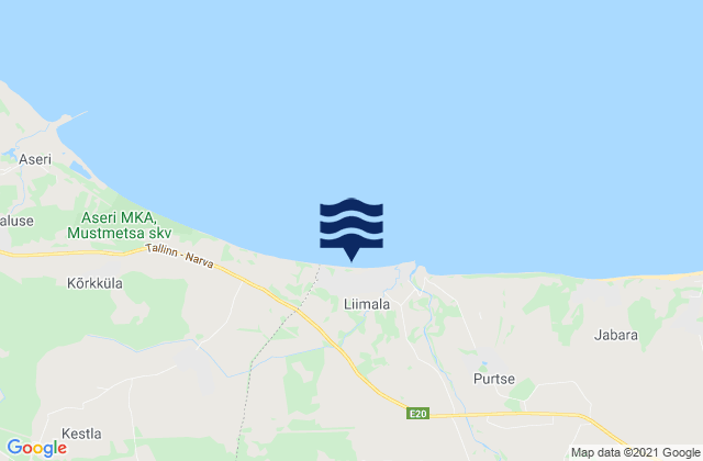 Kiviõli, Estoniaの潮見表地図