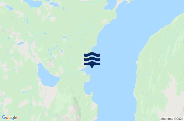 Kizhuyak Bay, United Statesの潮見表地図