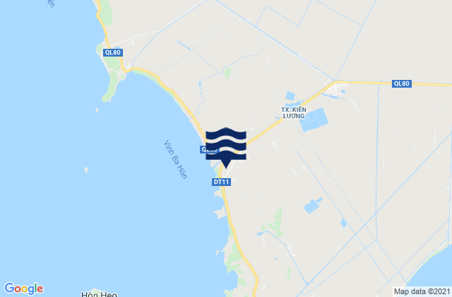 Kiên Lương, Vietnamの潮見表地図